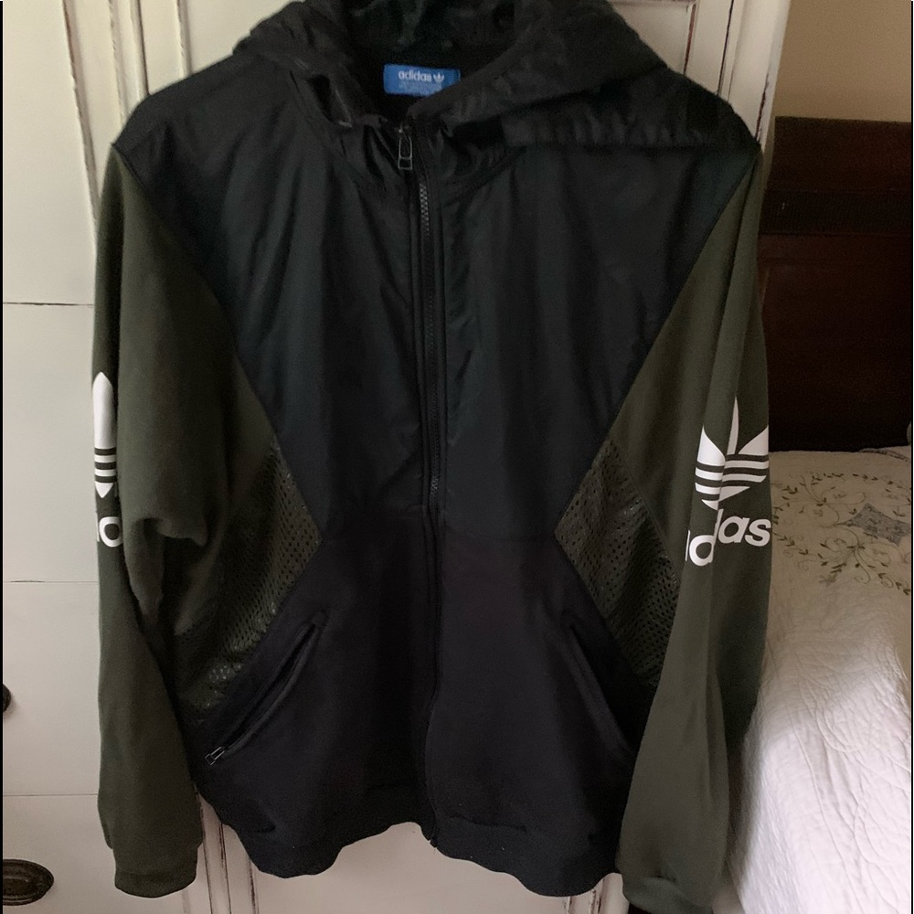 Adidas green hoodie